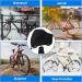 Outdoor Waterproof Bike Cover for 1-3 Bikes | Heavy Duty Ripstop Storage with Reflective Strips - Anti Dust, Rain, Snow, UV | Mountain & Road Bikes | Black - Buy Online on GoSupps.com