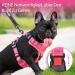 POPOT Reflective Dog Harness - Adjustable Softly Padded Vest for Large Dogs - No-Choke Design with Control Handle - Pink (Large) - Buy Online on GoSupps.com