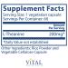 Vital Nutrients L-Theanine 200 mg - 60 Vegetarian Capsules for Relaxation & Focus - Buy Online on GoSupps.com