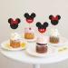 Ercadio 24 PCS Mouse Inspired Cupcake Toppers Glitter Black and Red Mouse Cupcake Picks Baby Shower Kids Boys Birthday Party Cake Decorations Supplies Red Mi Red - Buy Online on GoSupps.com