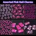 3D Pink Pearl Nail Charms - Assorted Hearts Butterflies Bows & Stars for DIY Manicure Crafts - S3-Pink - Buy Online on GoSupps.com