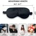 Adjustable Burgundy Satin Sleep Mask | Premium Comfort for Travel & Sleep | International Shipping Available - Buy Online on GoSupps.com