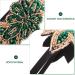 Lurrose Rhinestone Flapper Headband Beads Flower Hair Hoop Vintage Headband for Wedding Tea Party (Green) - Buy Online on GoSupps.com
