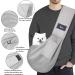 Buy Cuby Sling Pet Carrier for Dogs & Cats - Travel-Friendly Breathable Adjustable Shoulder Bag - Grid Tissue Gray - Buy Online on GoSupps.com