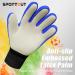 Sportout Goalkeeper Gloves for Kids & Teens | Double Protection Football Gloves | Portable & Supportive Blue 5 - Buy Online on GoSupps.com