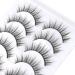 Glowingwin Short Wispy False Eyelashes - 5 Pairs | Natural Look, Reusable Mink Lashes - 3D Faux Mink | Fluffy Strip, Fake Lashes - S024 - Buy Online on GoSupps.com