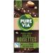 Pure Via Dark Chocolate & Hazelnut Chips Tablet with stevia, no added sugar, Fair Trade 100g