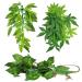 ERKOON Artificial Plastic Plant 3 Pieces Set Reptile Habitat and Aquarium Fish Terrarium Decor