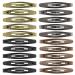 Funtopia Oval Metal Contour Hair Clips - 40 Pcs Snap Hair Pins for Long Hair - Classic Color - Buy Online on GoSupps.com