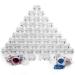 Belle vous 100 pieces Small doses with lid plastic empty cosmetics container-cosmetics hinge jar 5ml/5g-plastic box with lid BPA-free for make-up cream doses nail design powder box empty