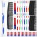 50 Kit Disposable Toothbrushes with 10g Toothpaste and Comb Individually Wrapped Disposable Travel Toothbrushes Kit Travel Toothpaste and Toothbrush for Homeless Nursing Home Hotel Charity