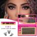 Lash Clusters - 72 Pcs D Curl Eyelash Extensions | Wispy Individual Clusters 10-16mm for DIY Makeup | Thin Band by Sweetheart - Buy Online on GoSupps.com