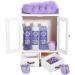Brubaker Cosmetics 2-in-1 Care Set - Lavender & Aloe Vera - 15-Part Ladies Shower & Swimming Beauty Gift Set with Decorative Wooden Cabinet - Buy Online on GoSupps.com