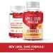 Apple Cider Vinegar Gummies with The Mother for Weight Loss, Energy, Detox - 1000MG 30 Servings - B Vitamins, Beetroot Juice & Pomegranate Juice Included - Buy Online on GoSupps.com