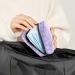 Lilac Plaid Menstrual Cup & Pad Storage Bag - Portable Period Pouch for Women/Girls - Multi-Colored - 1Pcs - Buy Online on GoSupps.com