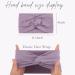 Midodo 8-Piece Baby Turban Set for Girls - 0-3 Months Knitted Hair Bands & Soft Elastic Headbands - Newborn Chopping Bracelet - Stylish & Comfortable - Buy Online on GoSupps.com