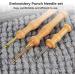 7pcs Embroidery Punch Needle Set with Wooden Handle - Rug Hooking Tool for DIY Craft Embellishment - Buy Online on GoSupps.com