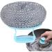 Wool Scrubber - Steel Scouring Pad | Kitchen Cleaning Tool | Wire Cleaning Ball Utensil Scrubber | Steel Wool Scrubber with Handle for Pots Pans Ovens Oven Racks Sinks Baking Trays Grills Silver - Buy Online on GoSupps.com