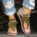 Floral Print Women's Summer Toe Shoes Sandals | Breathable & Comfortable | Zipper Closure | Water-Friendly Beach Sandals in Size 6.5-7 & 10 - Yellow - Buy Online on GoSupps.com