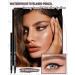 Dark Brown Waterproof Eyeliner Pencil 2Pcs Smudge Proof Long Lasting Gel Eyeliner Creamy Waterline Eyeliner Highly Pigmented Micro-Fine Retractable Eyeliner with Built-In Sharpener & Smudger-02 02 Dark Brown - Buy Online on GoSupps.com