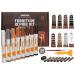 Katzco Total Furniture Repair Kit - Set of 34 - Resin Repair Wood Filler, Brushes, Markers with Plastic Scraper - for Stains, Scratches, Wood Floors, Tables, Desks, Carpenters, Bedposts