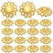 200 Pieces 11.5mm Antique Golden Bead Caps Spacer Beads Alloy Bali Style Flower Beads Caps Hollow End Caps for DIY Necklace Earrings Jewelry Making Supplies
