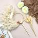 Boho Cake Topper Decorations - Natural Pampas Grass & Dried Flower Cake Toppers with Wooden Hoop - Perfect for Bohemian Wedding, Baby Shower, Birthday Party - 13PCS - Buy Online on GoSupps.com