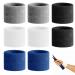 Wisebom 8 pieces of welding band Elastic sports bracelets welding straps wristwolle welding welding tapes fitness welding straps for tennis basketball football & running