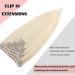 Clip In Hair Extensions - 8PCs Real Remy 60cm White Bleaching - 120G Quality for Effortless Style - Buy Online on GoSupps.com