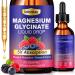 Magnesium Glycinate Liquid Drops 400mg 5-in-1 Liquid Magnesium Complex with L-Threonate Taurate Citrate Glycinate and Malate for Women & Men for Sleep Calm & Relaxation - 2 Fl Oz