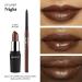 Mented Cosmetics Dark Brown Waterproof Lip Liner - Vegan Cruelty-Free Matte Lip Pencil for Black Women - Buy Online on GoSupps.com