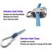 ZENGSUSU Dog Tie Out Cable for Camping 75ft Dog Runner Cable with 4ft Bungee Binding Dog Lead Line Holds up to 300 lbs for Yard and Park 75ft-10mm - Buy Online on GoSupps.com