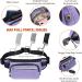 TUDEC Dogs Jogging Line with Belly Belt - Elastic Reflective Leash for Large & Medium Dogs Includes Feces Bag Dispenser - Gray Purple - Buy Online on GoSupps.com