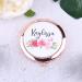 wadbeev Set of 5-10  Personalized Floral Compact Mirrors Your Name Title Travel Pocket Junior Bridesmaid Proposal Gifts Bachelorette Party - Buy Online on GoSupps.com