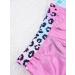 Yartina Girls Printed Gymnastics Leotard Dance Outfit Pink 10 Years - 2 Piece Swimwear Jumpsuit with Shorts - Buy Online on GoSupps.com