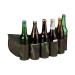 Relaxdays beer belt sixpack for 6 cans and bottles 0.2-0.5 l beer holder belt Camouflage adjustable green/brown H x W x D: approx. 16.5 x 61 x 0.5 cm