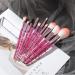 10PC Portable Pink Makeup Brush Set - Eye Shadow & Foundation Brushes for Flawless Makeup Application - Buy Online on GoSupps.com