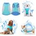 Dog Cooling Vest Breathable Mesh Dog Jacket Summer Cool and Comfortable Dog Coat L Blue