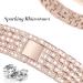 V-MORO Compatible with Fitbit Sense 2/Versa 4 Bands for Women with Protective Case Cover Luxurious Bling Diamond Stainless Steel Strap Replacement for Fitbit Versa 4/Sense 2-Rose Gold - Buy Online on GoSupps.com
