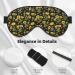 Buy Bees and Sunflowers Print Sleep Masks | Comfortable Soft Eye Mask with Adjustable Strap | Perfect for Home & Travel Use - Buy Online on GoSupps.com