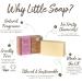 Little Soap Company Organic Rose Geranium Soap Bar 110g - Vegan, Cruelty Free, No SLS or Parabens - Natural & Organic Body and Hand Soap - Buy Online on GoSupps.com