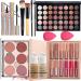 RoseFlower Makeup Kit for Women Full Kit All in One Makeup Gift Set for Teen Girl Beginner Make up Set with Eyeshadow Palette Lipstick Liquid Foundation Mascara Eyeliner Blush Powder Puff Brush 151