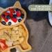 Eco-Friendly Bamboo Kitten Plate | Suction Cup Toddler Plate for Baby Led Weaning | Non-Toxic & Cool-to-Touch | Orange Cat Design - Buy Online on GoSupps.com