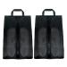 2 Pack Travel Shoe Bag Large Shoe Travel Bags for Packing Portable Shoe Storage Organizer Pouch for Men Women Water-Resistant Lightweight Golf Soccer Sneaker Boots Shoes Bag - Black
