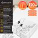 Kesser Double Heat Under Bed Blanket 160x140cm | Remote Control | 2 Temperature Zones | Automatic Switch-Off | Soft Fleece Heating Pad - White Pattern - Buy Online on GoSupps.com