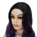 Buy Lila Long Wavy Ombre Synthetic Wig for Women - Black to Purple Curly Hair for Halloween & Daily Use - Buy Online on GoSupps.com
