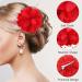 Sibba Flower Clips - Elegant Hairpins with Red Roses for Weddings Tea Parties & Special Occasions | Women's Accessories & Headwear - Buy Online on GoSupps.com
