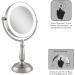 Zadro 11 Makeup Mirror with Lights and 12X/1X Magnification, Dimmable Touch LED Lighted Mirror, Satin Nickel - Buy Online on GoSupps.com