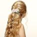 PAGOW Short Flower Barrettes Hair Clips - Kawaii Kimono Pearl Floral Hair Accessories - White Vintage Tassel Hairpins for Women Girls (3 Pair) - Buy Online on GoSupps.com
