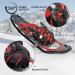 Lightweight 21/25/30 Inches Snowshoes with Ratchet Binding and Trekking Poles - Red 30 (Up to 250lbs) - Buy Online on GoSupps.com